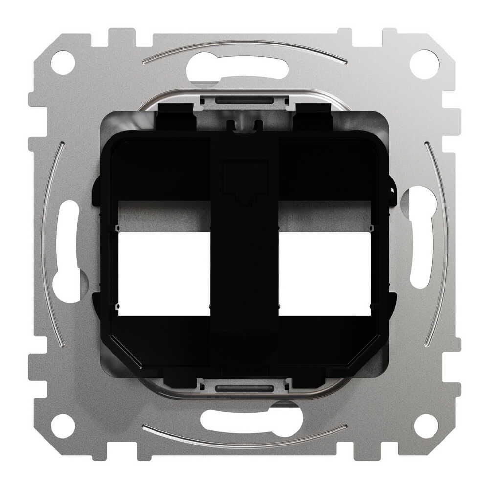 Центральна плата Schneider Sedna Design алюміній 2-на RJ45 ( SDD113444C )